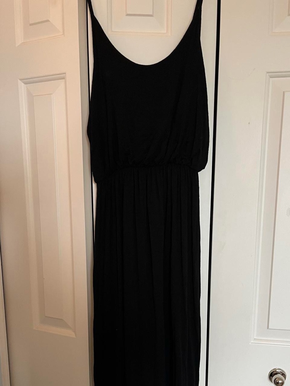 Olivia Rae Black Spaghetti-Strap Maxi Dress